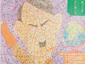Dibujo de Hitler para colorear Dibujo de Hitler para colorear