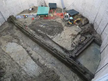 El acueducto descubierto en unas obras del Metro de Roma El acueducto descubierto en unas obras del Metro de Roma