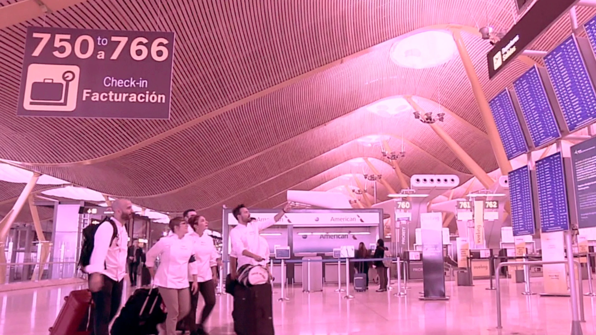 La T4 del aeropuerto de Madrid Barajas, escenario de la prueba más exigente de ‘Top Chef’