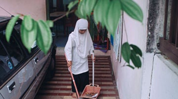 Una niña de Malasia