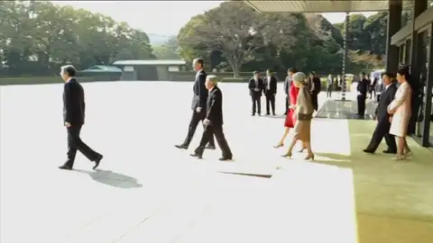 Frame 20.450405 de: La princesa Masako participa en la ceremonia de bienvenida a los Reyes de España en Japón Frame 20.450405 de: La princesa Masako participa en la ceremonia de bienvenida a los Reyes de España en Japón