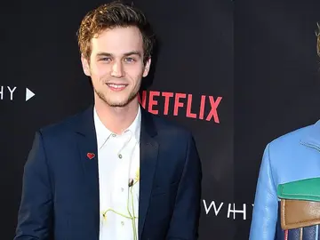 Brandon Flynn y Miles Heizer Brandon Flynn y Miles Heizer