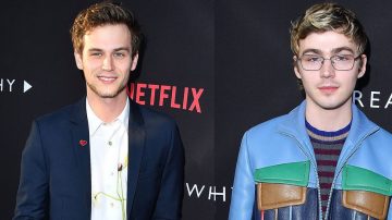 Brandon Flynn y Miles Heizer