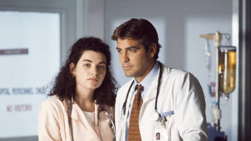 Julianna Margulies y George Clooney en 'Urgencias'