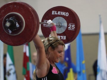 Lydia Valentín, durante un concurso (Archivo)