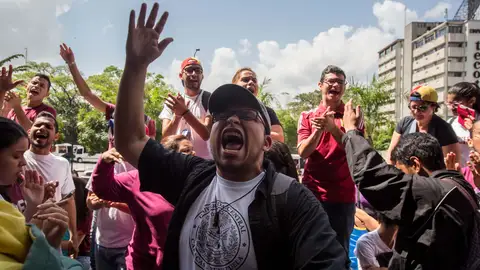 Protesta en contra del Gobierno en Caracas Protesta en contra del Gobierno en Caracas