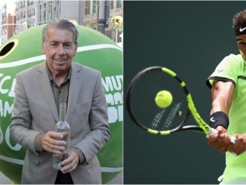 Manolo Santana y Rafa Nadal