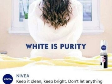 Campaña de Nivea 'El blanco es pureza'