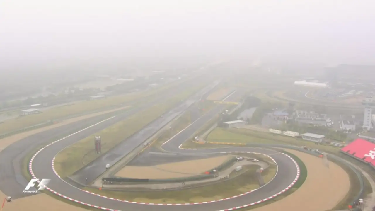 La niebla cubre el trazado de Shanghái