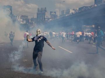 Protestas en Caracas, Venezuela