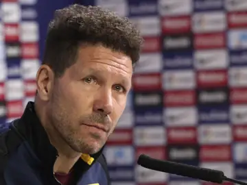 Simeone, en rueda de prensa Simeone, en rueda de prensa