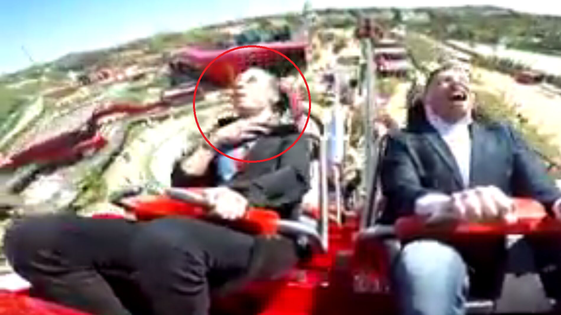 Momento en que se 'traga' la paloma