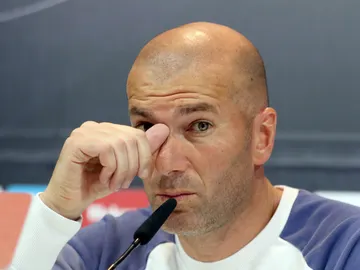Zidane, en rueda de prensa Zidane, en rueda de prensa