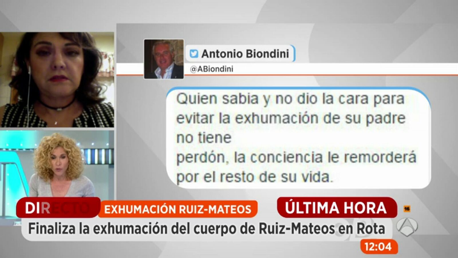 Finaliza la exhumación del cuerpo de Ruiz-Mateos: 