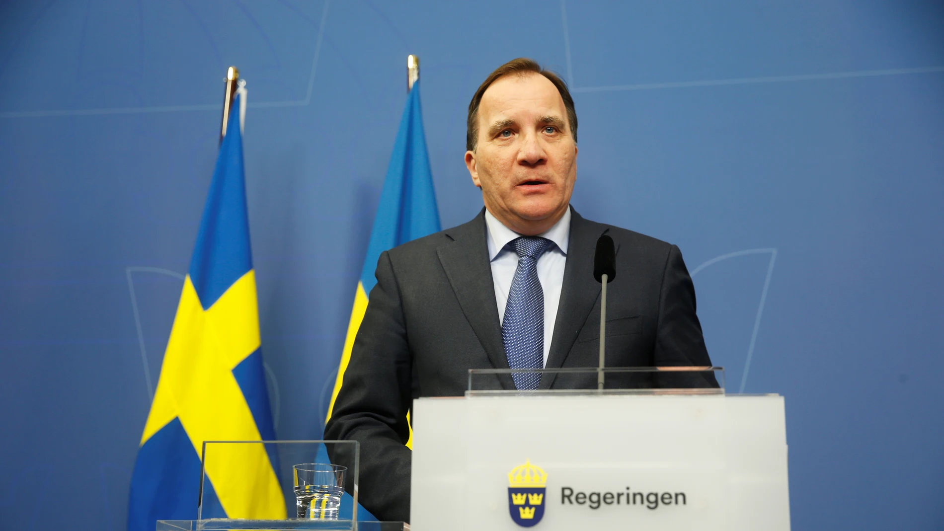 El primer ministro sueco, Stefan Löfven El primer ministro sueco, Stefan Löfven