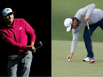 Sergio García y Jon Rahm, en el Masters de Augusta Sergio García y Jon Rahm, en el Masters de Augusta