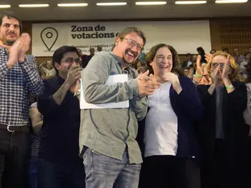 Ada Colau y Xavier Domenech Ada Colau y Xavier Domenech