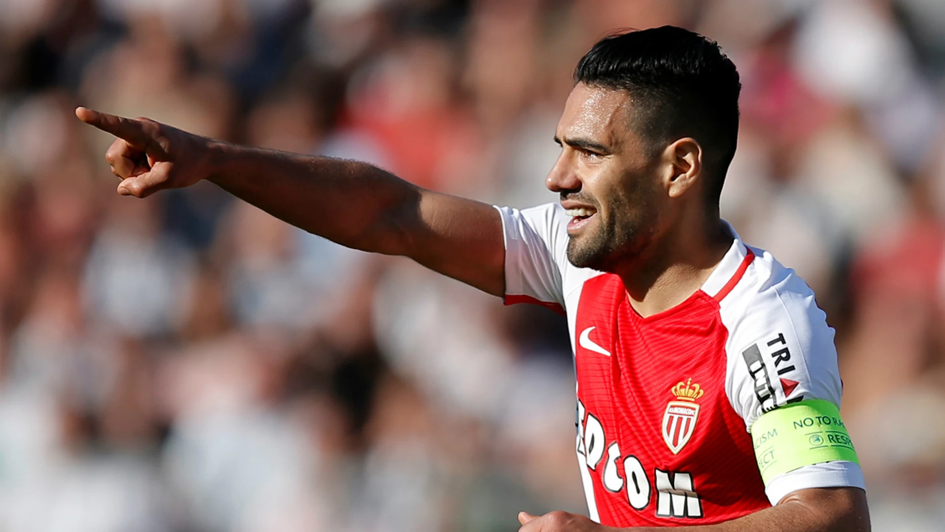 Falcao celebra un gol con el Mónaco Falcao celebra un gol con el Mónaco