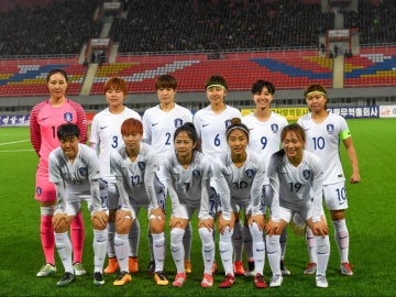 Las chicas de la selección de Corea del Sur