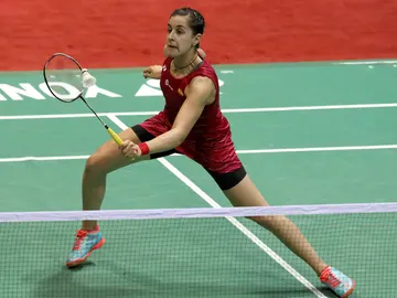 Carolina Marín durante el Abierto de Malasia Carolina Marín durante el Abierto de Malasia