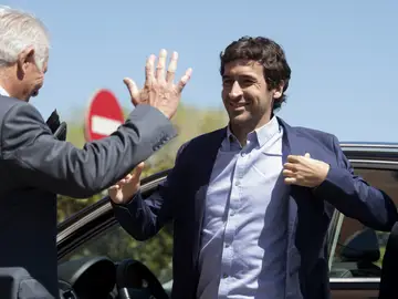 Raúl González, llegando a un acto Raúl González, llegando a un acto