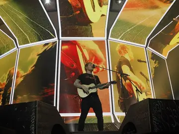 Ed Sheeran en su concierto en Madrid Ed Sheeran en su concierto en Madrid