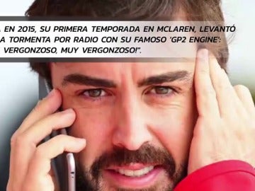 Frame 36.79654 de: VÍDEO: Las mejores (peores) 'liadas' por radio de Fernando Alonso a los ingenieros de McLaren Honda