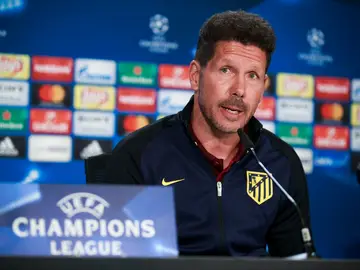 Simeone en rueda de prensa Simeone en rueda de prensa