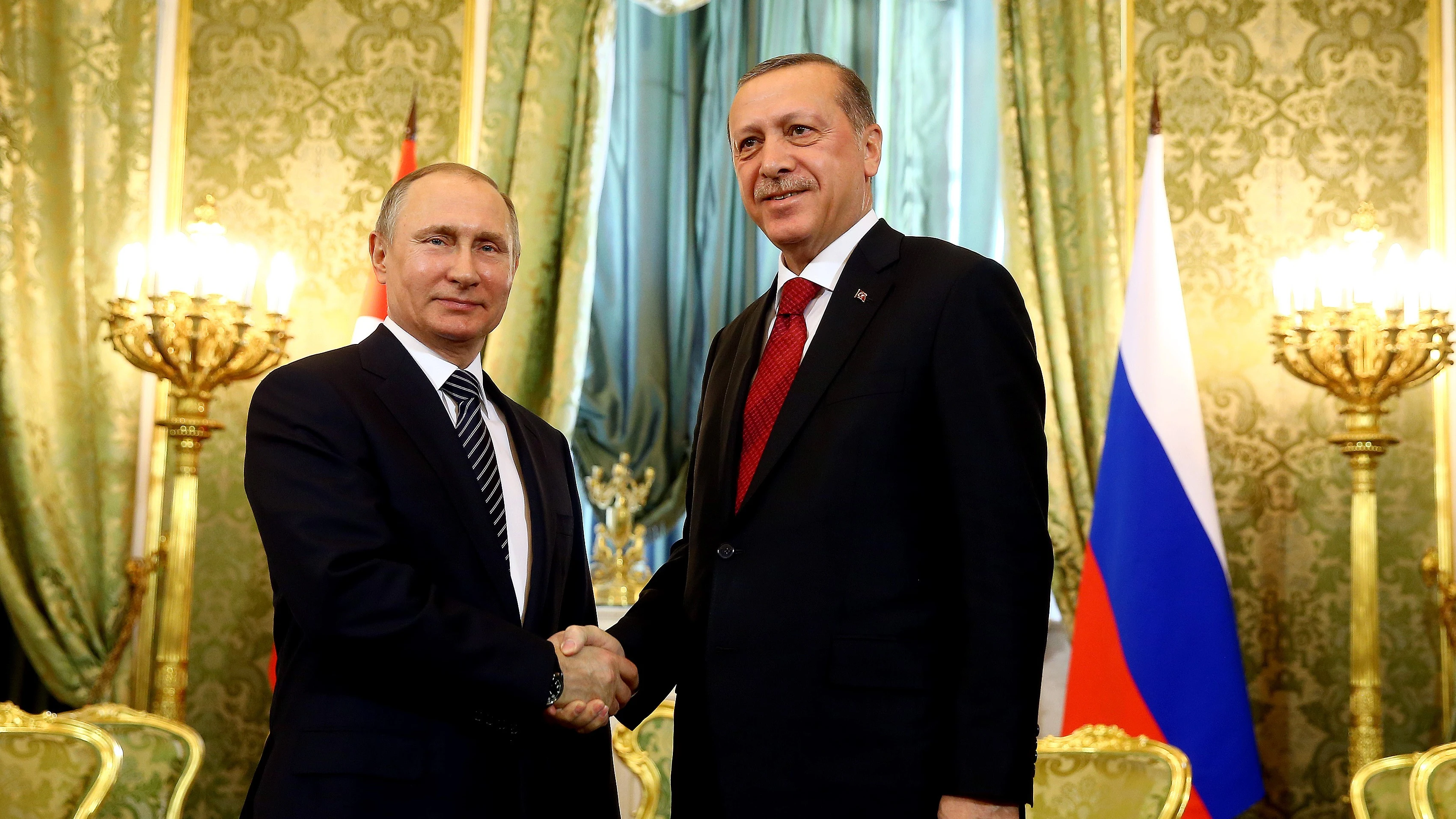 El presidente de Rusia, Vladímir Putin, y su homólogo turco, Recep Tayyip Erdogan El presidente de Rusia, Vladímir Putin, y su homólogo turco, Recep Tayyip Erdogan