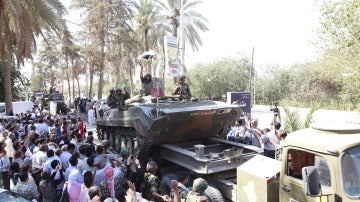 Tropas del ejército sirio en la localidad de Deir al Zur