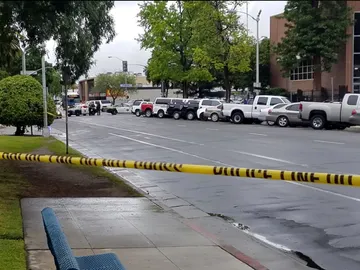 La calle en la que se ha producido el tiroteo La calle en la que se ha producido el tiroteo