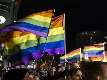 Concentración a favor de los derechos LGTBI en Rusia Concentración a favor de los derechos LGTBI en Rusia