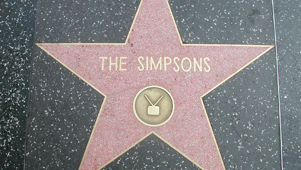 Estrella de 'Los Simpsons' en Hollywood