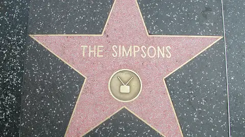 Estrella de 'Los Simpsons' en Hollywood Estrella de 'Los Simpsons' en Hollywood