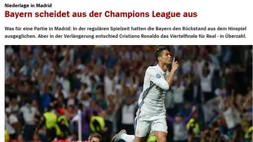 Portada de Der Spiegel tras el Madrid-Bayern