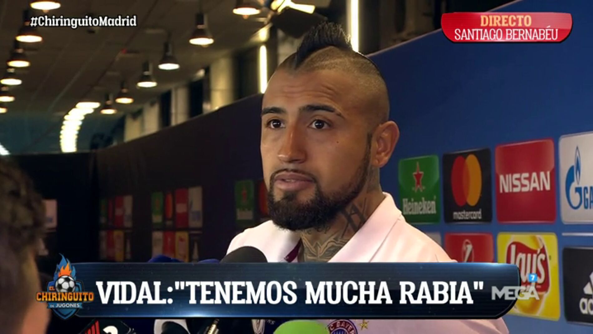 Frame 46.613333 de: La tremenda 'rajada' de Vidal: "El &aacute;rbitro no puede ser el payaso que hace el 'show', fue un robo"