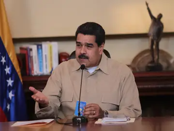 Nicolás Maduro durante una reunión de alto nivel Nicolás Maduro durante una reunión de alto nivel