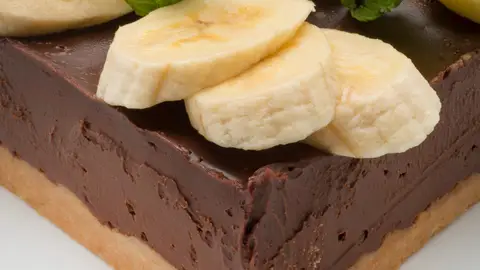 tarta de chocolate y plátano tarta de chocolate y plátano