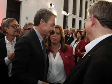 Susana Díaz, junto al expresidente del Gobierno José Luis Rodríguez Zapatero Susana Díaz, junto al expresidente del Gobierno José Luis Rodríguez Zapatero