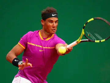 Rafa Nadal, en su debut en Montecarlo Rafa Nadal, en su debut en Montecarlo
