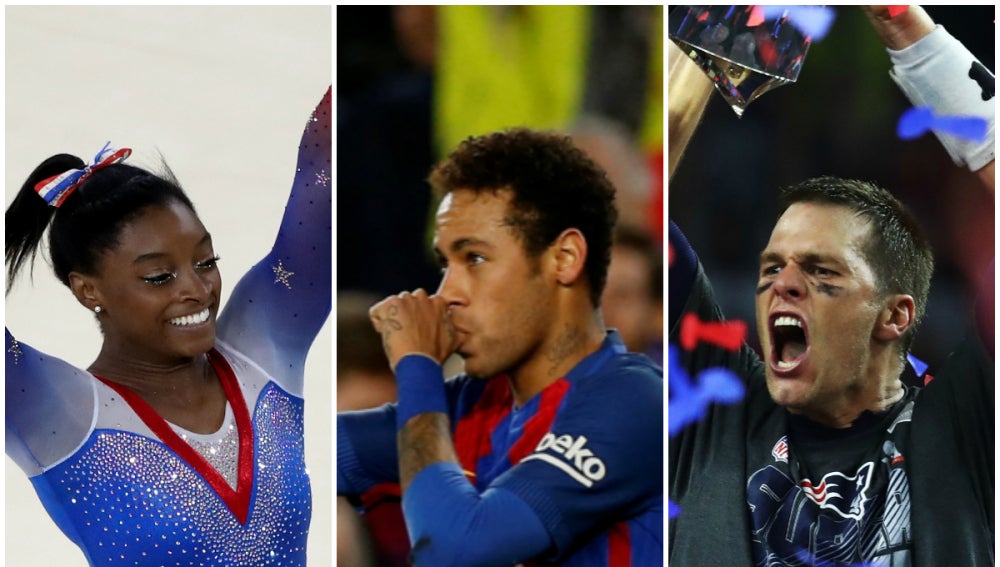 Simone Biles, Neymar y Tom Brady, entre las 100 personas más influyentes del mundo para la revista 'Time'