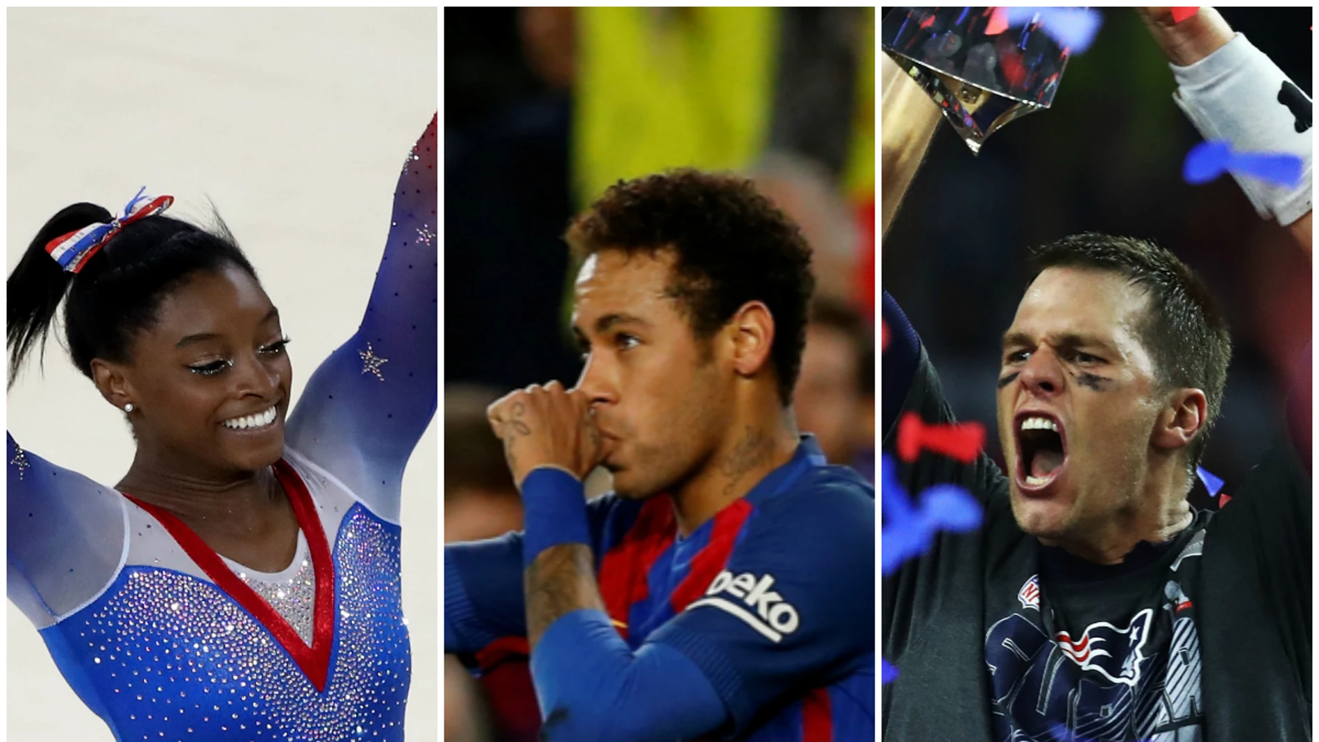Simone Biles, Neymar y Tom Brady, entre las 100 personas más influyentes del mundo para la revista 'Time' Simone Biles, Neymar y Tom Brady, entre las 100 personas más influyentes del mundo para la revista 'Time'