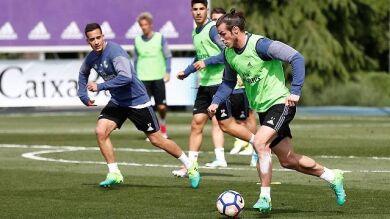 Gareth Bale entrena con el grupo y apunta al Clásico