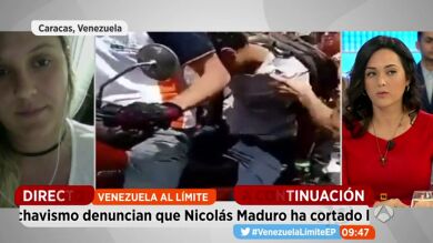 La mujer del opositor venezolano Yon Goicochea: 