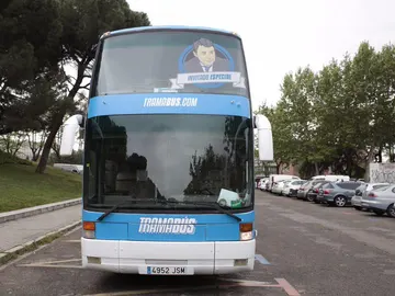 Ignacio González en el 'tramabús' Ignacio González en el 'tramabús'