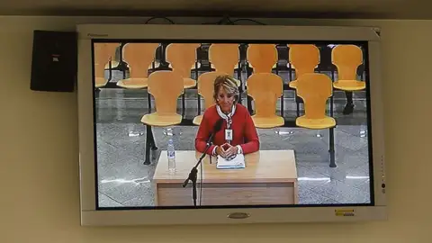 Esperanza Aguirre declarando en la Audiencia Nacional Esperanza Aguirre declarando en la Audiencia Nacional