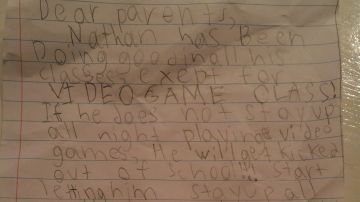 La carta del niño de siete años