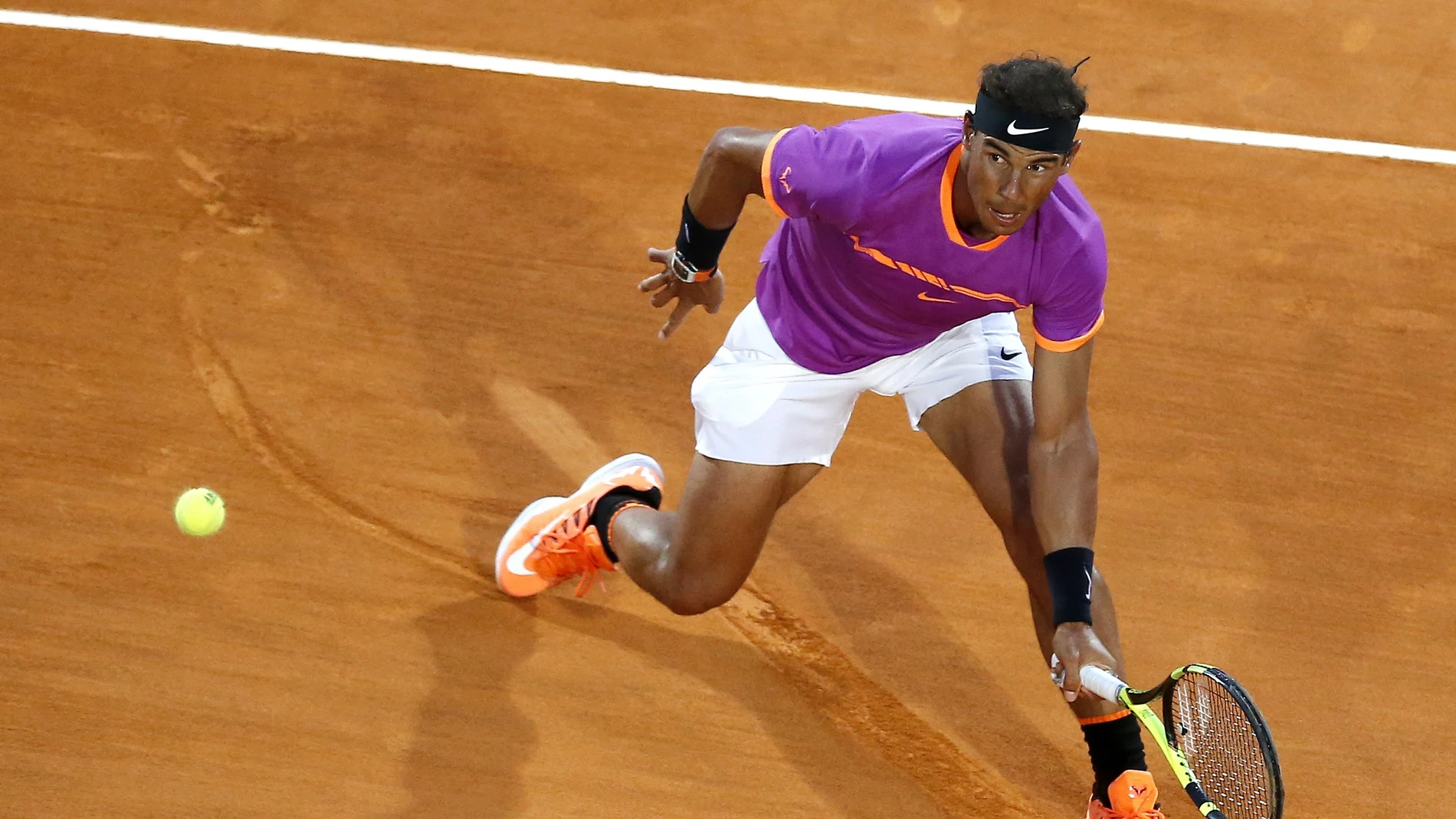 Rafa Nadal, durante su partido Rafa Nadal, durante su partido