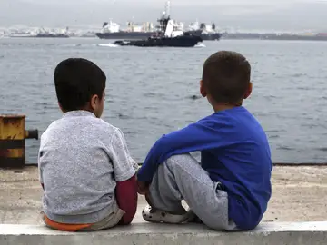 Niños refugiados Niños refugiados