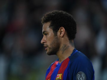 Neymar, con el Barça